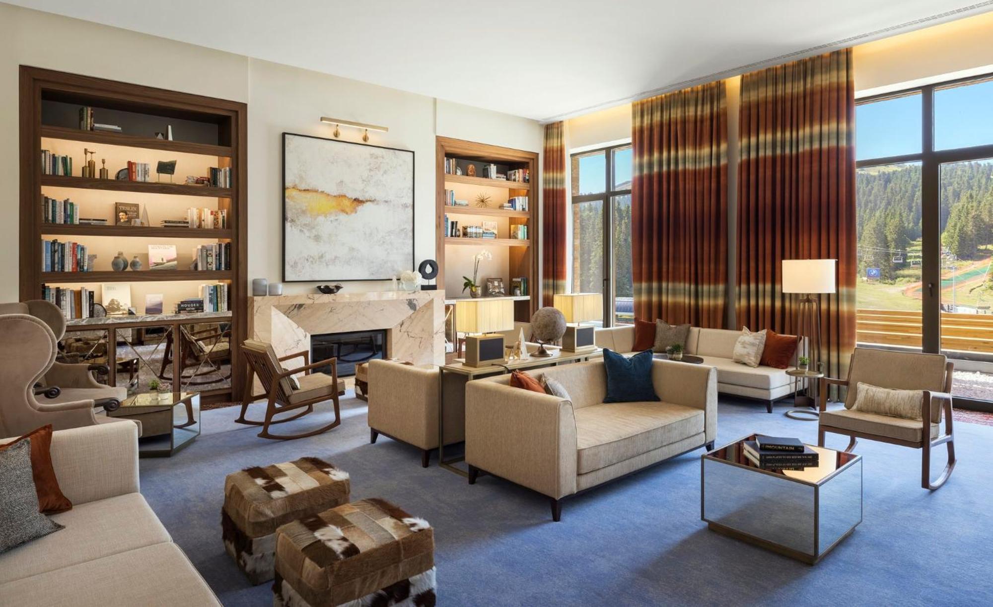 Viceroy Kopaonik Serbia Dış mekan fotoğraf The living room of the 2018 Presidential Suite