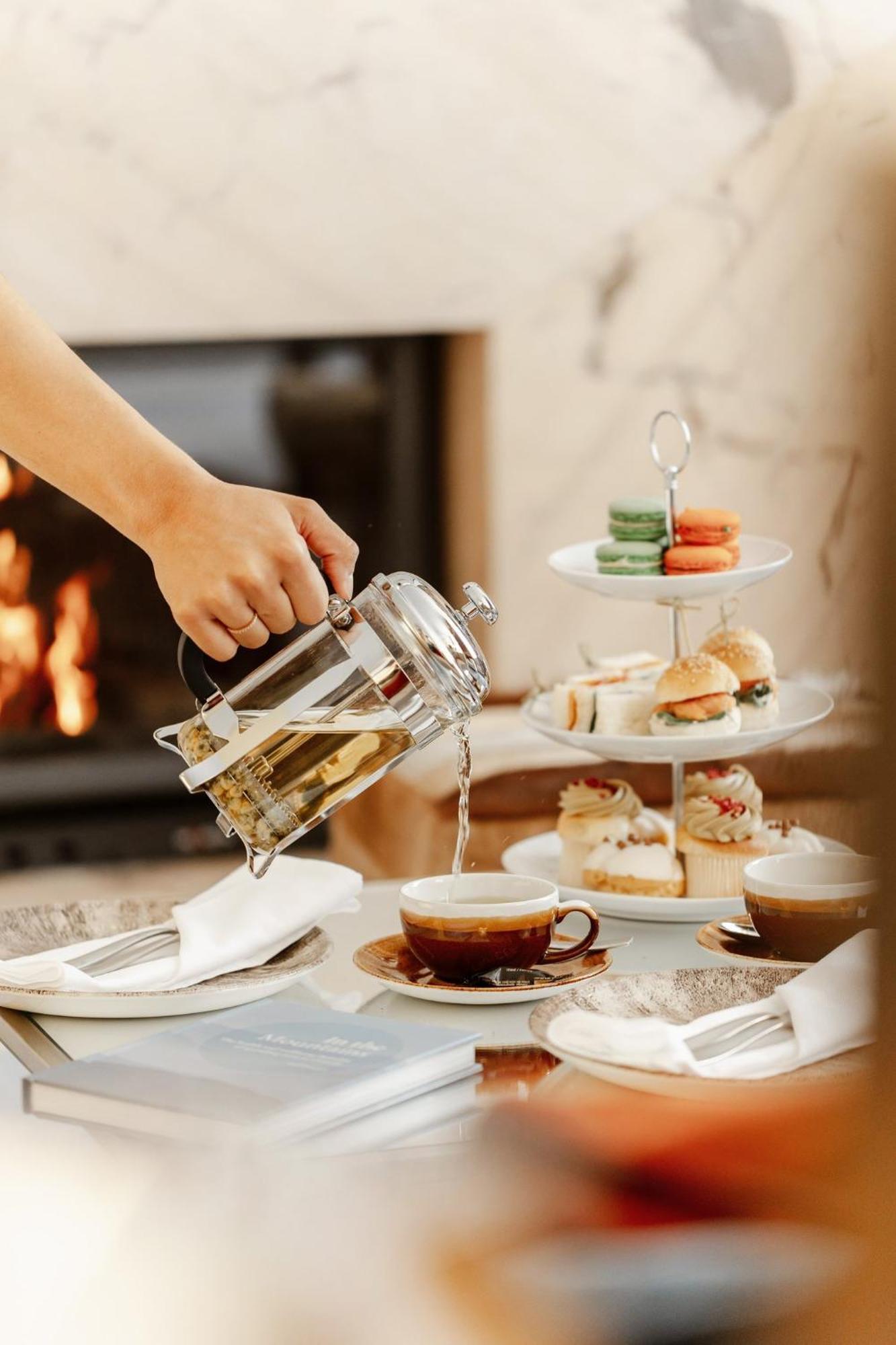 Viceroy Kopaonik Serbia Dış mekan fotoğraf Afternoon tea